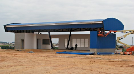 Prédio desidratação de lodo